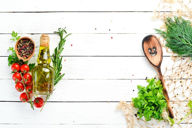 Čerstvé suroviny na stole